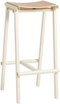 HAY Taburete 8 Barhocker - beige Holz Metall - eggshell (003) 75 cm