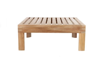 Jan Kurtz Beistelltisch KORFU - braun Holz - 65x25x65 cm - Teak natur (402)
