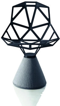 Magis Chair One Stuhl mit Zementfuß – Metall - 55x80x59 cm - schwarz 5130 (506)