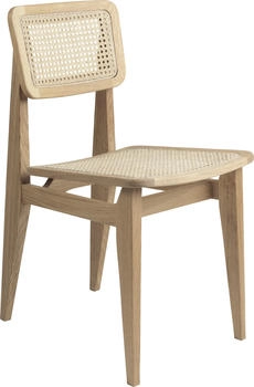 Gubi C-Chair All French Cane Stuhl Eiche geölt 41x79x53cm/mit Filzgleitern