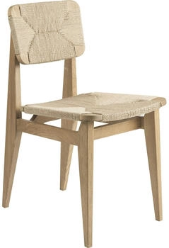 Gubi C-Chair Stuhl, Papierschnur / Eiche Geölt - Geölte Eiche
