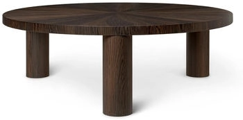 ferm LIVING Post Kaffeetisch Smoked Oak Star Ø100 x 33.4 cm / Large - Räuchereiche