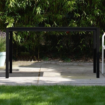 Jan Kurtz Tisch FIAM NOVA Aluminium chtet schwarz 140x80 cm