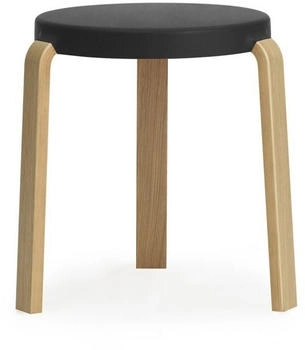 Normann Copenhagen Tap Stool Hocker Oak - black - 43xØ35 cm