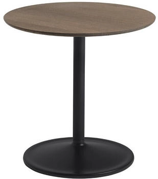 Muuto Soft Beistelltisch Ø48 cm Smoked oak-Black H: 48 cm