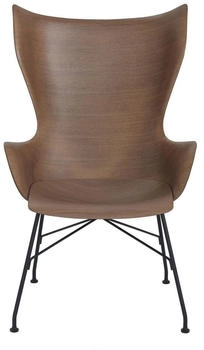 Kartell K/Wood Sessel - braun - 115x70x70 cm - Dunkles Holz / Schwarz - Dark Wood / (904)