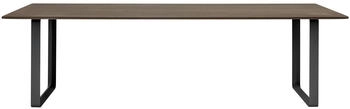 Muuto 70/70 Tisch XL - braun rechteckig Holz Metall - 255x73x108 cm - eiche massiv geräuchert - solid (579) XL