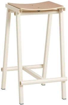 HAY Taburete 8 Barhocker cm eierschale/Sitzfläche Eichenfurnier eierschale 35,5x65x39,5cm