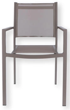 Jan Kurtz Fiam Aria Stapelsessel - braun Metall Stoff - 54x88x53 cm - taupe (504)