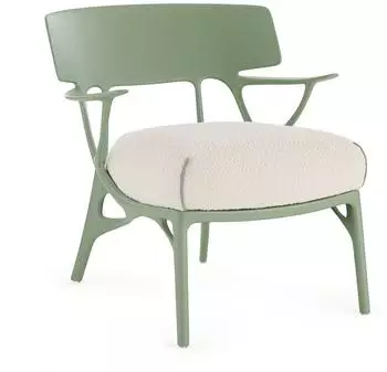 Kartell A.I. Lounge Chair - - 68x73x70 cm - 2I Green/White - Green/White (613)