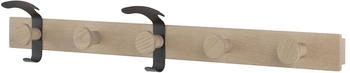 Muuto Avail Garderobe - schwarz - 87x3x7 cm - eiche/schwarz - Oak/ (904)