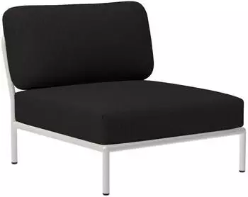 Houe Level Loungesessel Outdoor, Gestell Muted White, Kissen Charcoal (12205-6843)