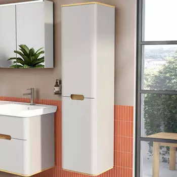 Vitra Sento Hochschrank 40x35x157,5cm 2 T&uuml;ren rechts hellgrau matt (66023)