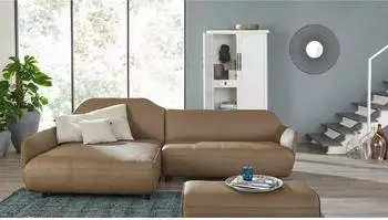 Rolf Benz CR.480 Hockerbank NaturLeder, beigegrau, 100x42x51cm (44866666-0)