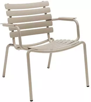 Houe ALUA Outdoor Loungestuhl mit Armlehnen, beige, 69.5x76x71.5cm