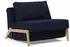 Innovation Cubed 90 Sessel Eiche Blau (Mixed Dance Blue 528)