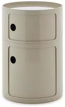 Kartell New Big Componibili 2 Container, Kunststoff, &Oslash;42x H61.5cm (4922)