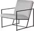 Jan Kurtz Style Polstersessel Stoff grau, Stahlrohrgestell schwarz (491716)