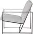 Jan Kurtz Style Polstersessel Stoff grau, Stahlrohrgestell schwarz (491716)