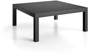 Fiam Domino Beistelltisch Aluminium pulverbeschichtet schwarz 70x70cm (442303)