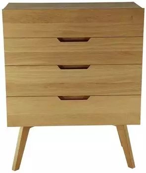 Jan Kurtz Dweller Kommode Eichenholz, 4 Schubladen, 80x40x100cm
