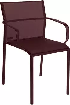 Fermob Cadiz Armlehnstuhl 59 x 86 x 55 cm stereo schwarzkirsche
