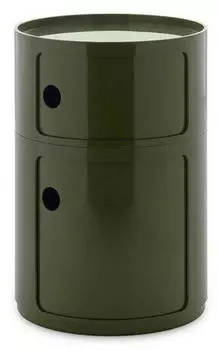 Kartell New Big Componibili Container 2 F&auml;cher, &Oslash;42cm, gr&uuml;n (4922)