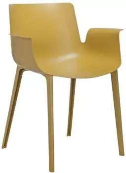 Kartell Piuma Armlehnstuhl, senfgelb