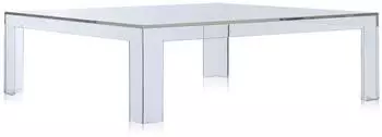 Kartell Invisible Table Couchtisch, PMMA transparent, 100x100x31,5cm