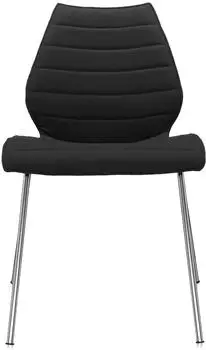 Kartell Maui Soft Stuhl ohne Armlehnen, Trevira schwarz (2895/BB)