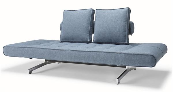 Innovation Ghia Chrome Schlafsofa 525 Mixed Dance Light Blue