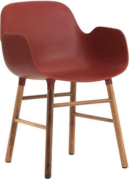 Normann Copenhagen Form Armchair red/walnut