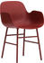 Normann Copenhagen Form Armchair red/steel