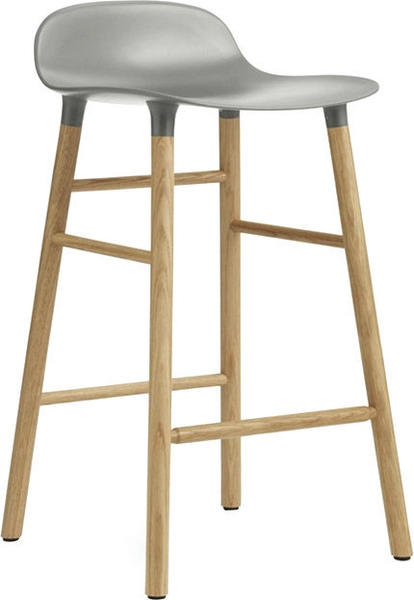 Normann Copenhagen Form Barstool 65 cm grey/oak