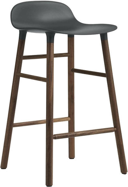 Normann Copenhagen Form Barstool 65 cm green/walnut