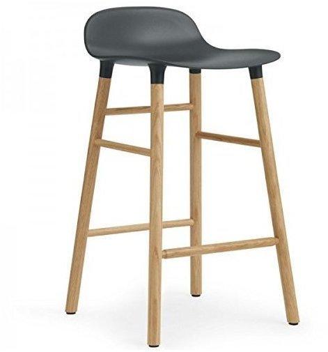 Normann Copenhagen Form Barstool 75 cm green/oak