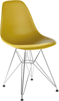Vitra Eames Plastic Side Chair DSR (neue Höhe) senf