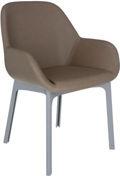 Kartell Clap Kunstleder (4183) grau-taupe