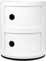 Componibili 2 Container, blau gl&auml;nzend H 40cm &Oslash; 32cm