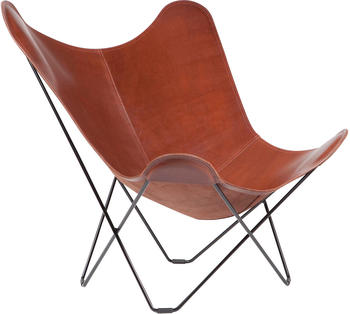 Cuero Design Leather Butterfly Chair Pampa Mariposa Oak/ Gestell schwarz