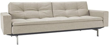 Innovation Dublexo Sofa mit Armlehnen Füße Styletto dunkel Holz/grau