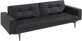 Innovation Splitback Sofa mit Armlehnen Füße ulme dunkel/Bezug hellblau