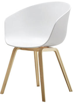 HAY About A Chair AAC22 weiß / Gestell Eiche klar lackiert Wasserbasis (255792)