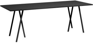 Hay HAY Loop Stand Table 250x74x92cm Linoleum schwarz