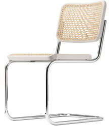 Thonet S 32 V Buche weiß lasiert chrom (TP200)