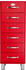 Tenzo Kommode Malibu 6 Schubladen rot (5106-028)