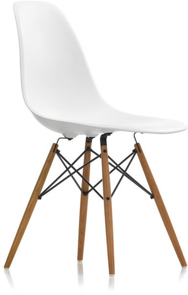 Vitra Eames Plastic Side Chair DSW esche honigfarben weiß