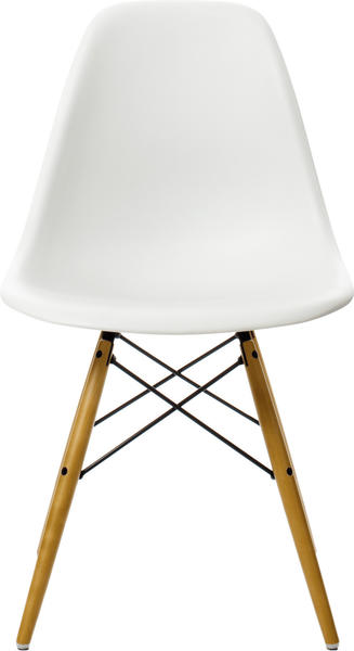 Vitra Eames Plastic Side Chair DSW ahorn gelblich weiß