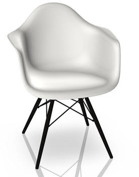 Vitra Eames Plastic Armchair DAW (neue Höhe) (ahorn schwarz/weiss)