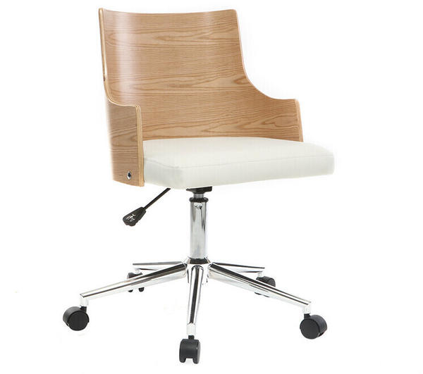 Miliboo Chair Mayol white/light wood